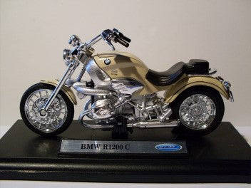 BMW R1200C CREAM  1/18, DIECAST MOTORBIKE, COLLECTABLE MOTORCYCLE.