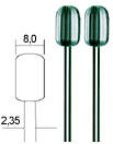 Proxxon - Wolfram vanadium steel milling Cutters (8mm) - Cylinder, ARTS AND CRAFTS, MINIATURE MOD...