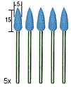Proxxon - Flexible silicon  bullets, ARTS AND CRAFTS, MINIATURE MODEL BUILDING, PROXXON ACCESSORIES