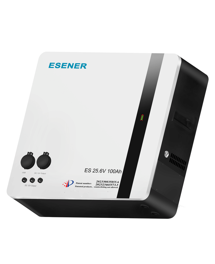 ESENER 2.56kwh 24V Multifunctional Lithium Battery With Built in Emergency Inverter