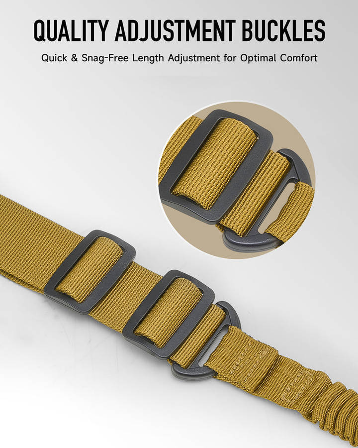 Rifle Sling Double Point Sling Adjustable Length - Select Colour