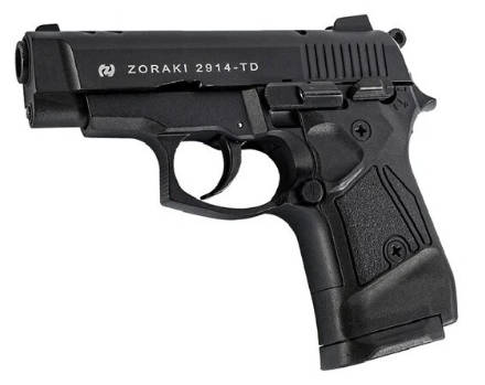 Zoraki 2914td - 9mm pepper/teargas/blanks pistol, black