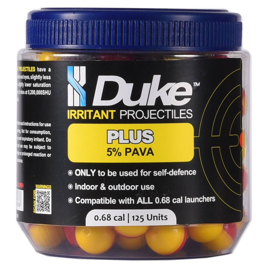 Duke Plus Irritant Projectiles 0.68 Calibre Self Defence (Choose Pack Size)