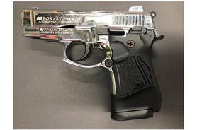 Zoraki 2914TD 9mm Pepper Gun Blank Gun Shiny Chrome and Black