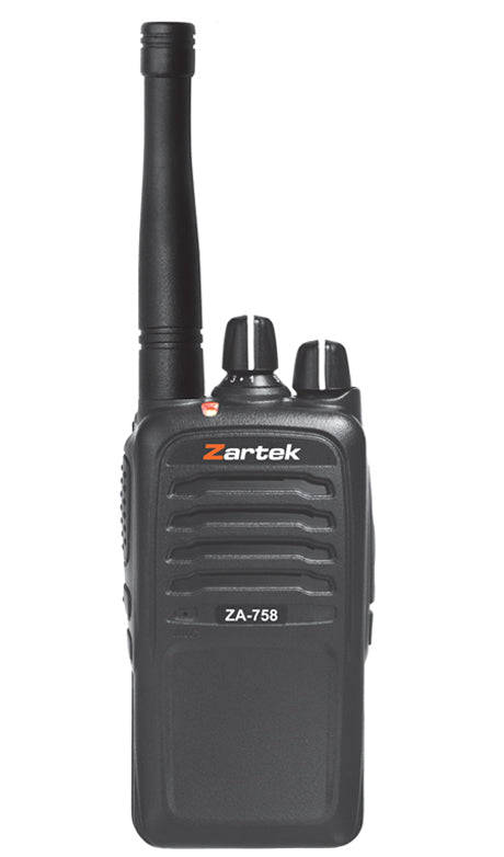 Zartek PMR UHF handheld transceiver with direct plug-in charger adaptor
