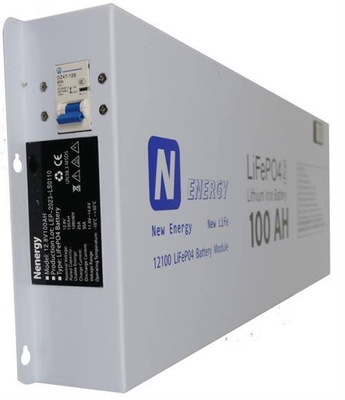 Nenergy 1.28KWh 12V Lithium-ion LiFePo4 Battery 100Ah - Cables not Included | Lithium Ion 12V Bat...