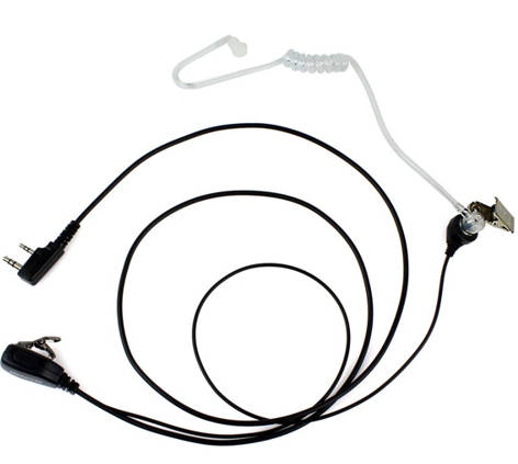Microphone Air Tube Earpiece Headset