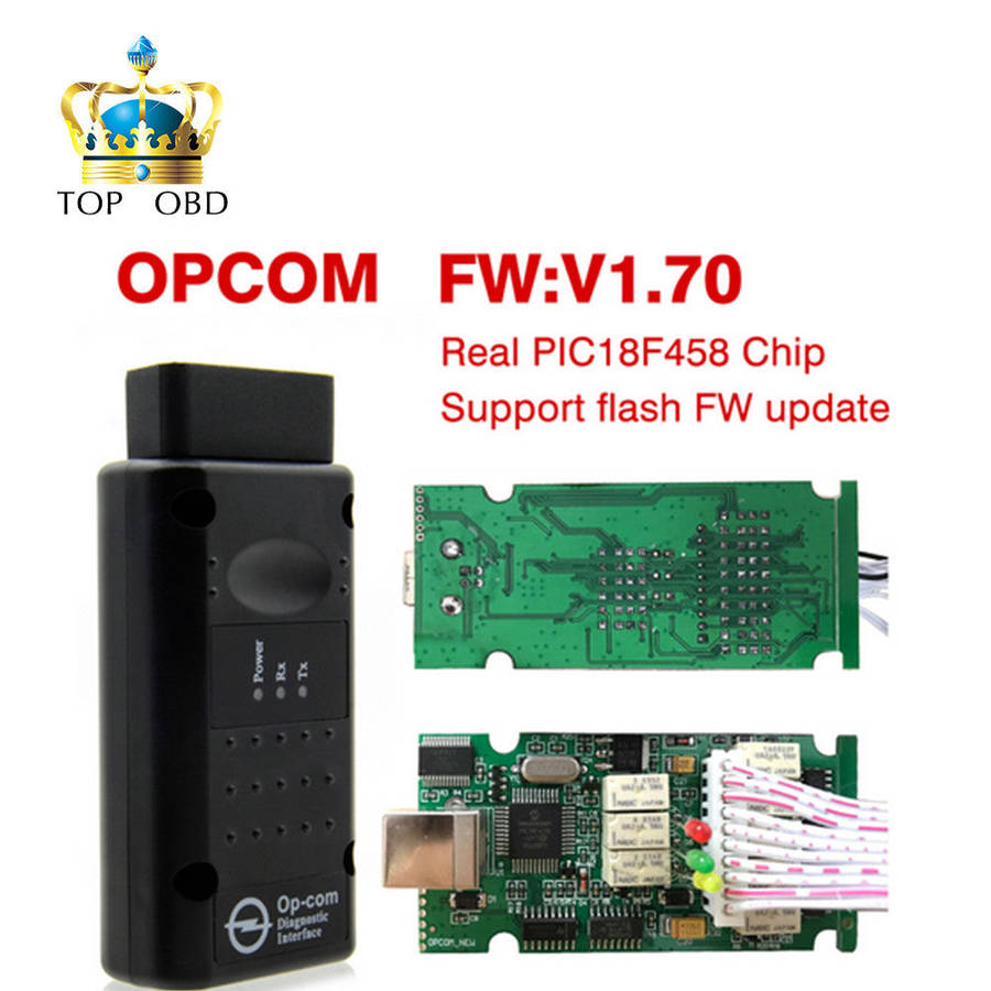 Latest OPCOM V1.70 firmware A+++ quality OP-COM For Opel Diagnostic-tool OP COM