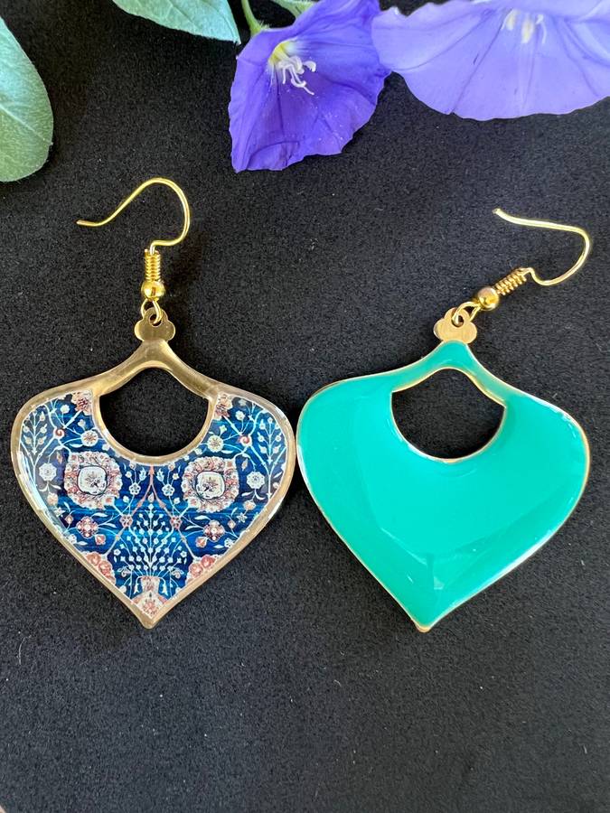 Double Sided Morocan Leaf earrings
