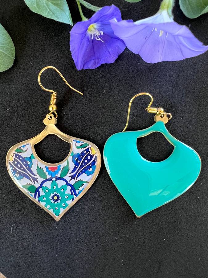 Double Sided Morocan Leaf earrings