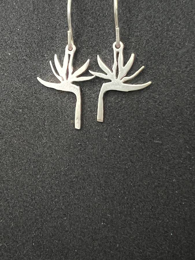 Sterling Silver Strelitzia necklace
