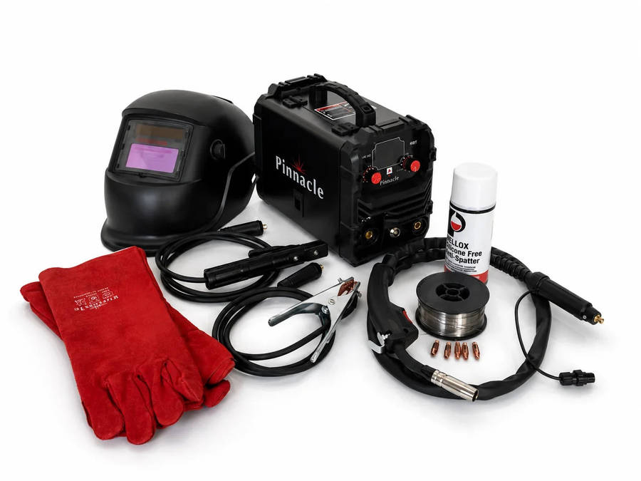 Pinnacle MIGARC 145 Gasless MIG Welder Combo  220V Plug & Play Welding Kit