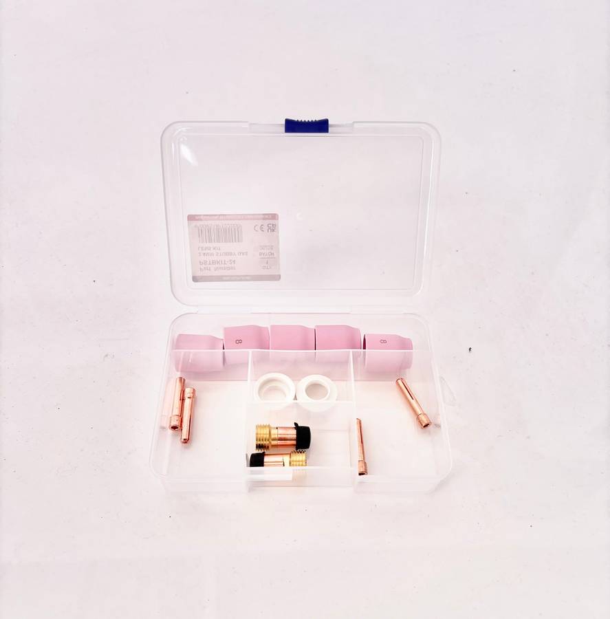 Stubby Gas Lens TIG Kit 1.6mm  Compact Collet Body, Improved Gas Coverage | Fits WP-17, WP-18,...