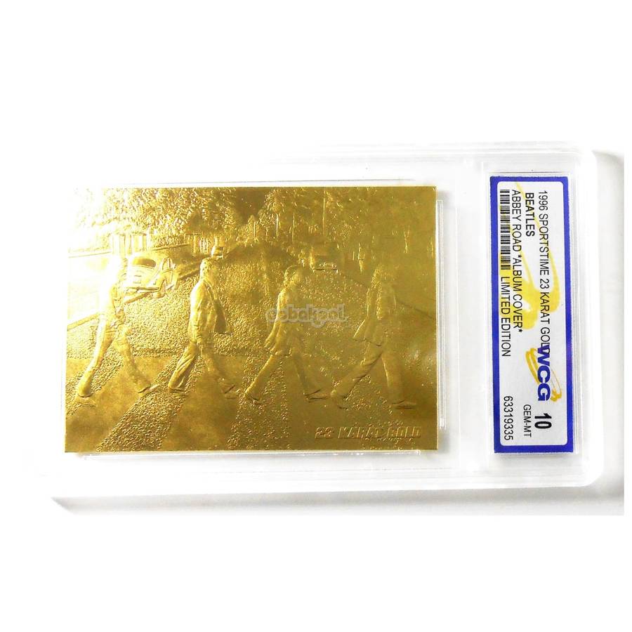 Beatles / Abbey Road / 23kt Gold '96 Sculpted Card #7558 / Apple Corps / Mint