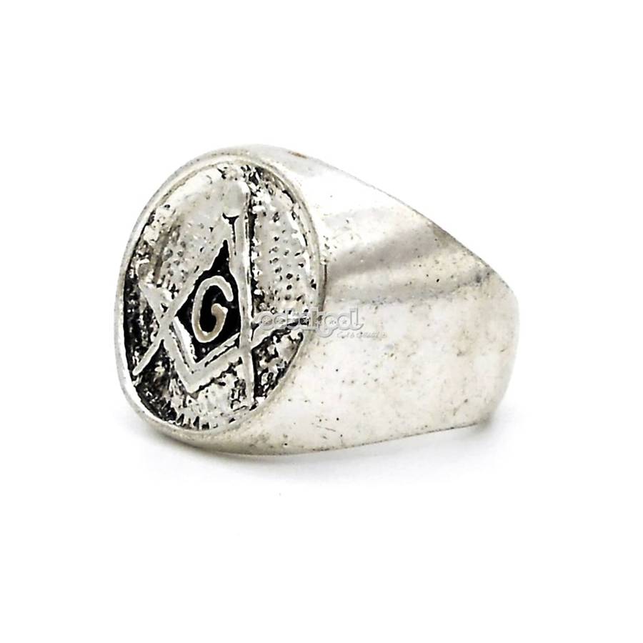 Freemason Masonic Ring / The Da Vinci Code / Stainless Steel - Size 10