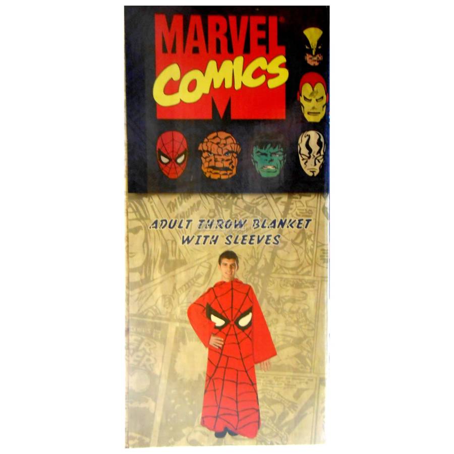 Spider-Man / Throw Blanket with Sleeves / 2010 Marvel Release / NIB