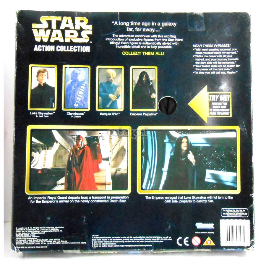 Star Wars / Emperor Palpatine & Royal Guard / 1998 Kenner 12" Electronic Figures / NIB