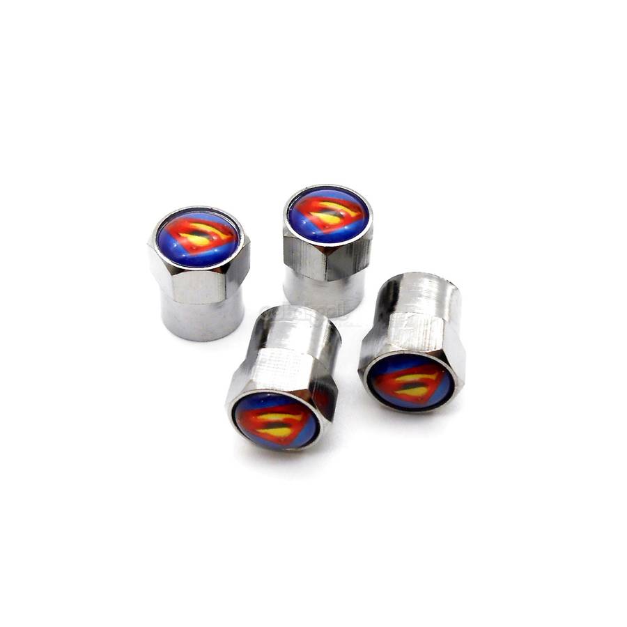 Superman Wheel Stem Valve Caps / Set of 4 / Limited Edition