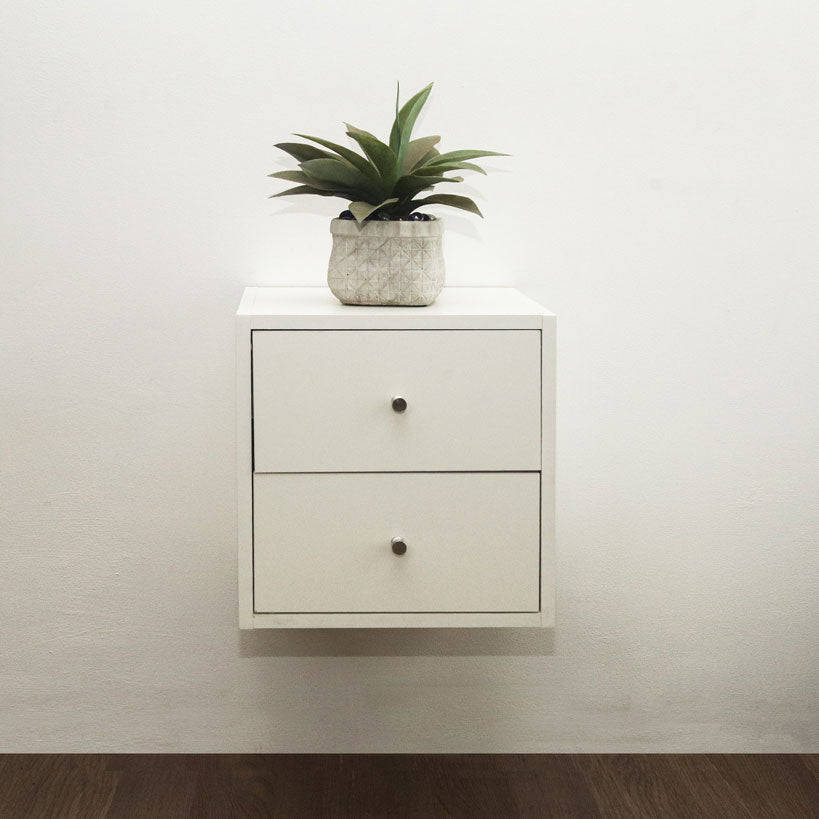 CUBEO Home Storage Cube - 1 Box With 2 Drawers | White