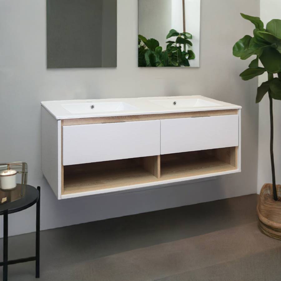 Celeste Double Basin Floating Bathroom Vanity | Denver Bathroom Furniture
