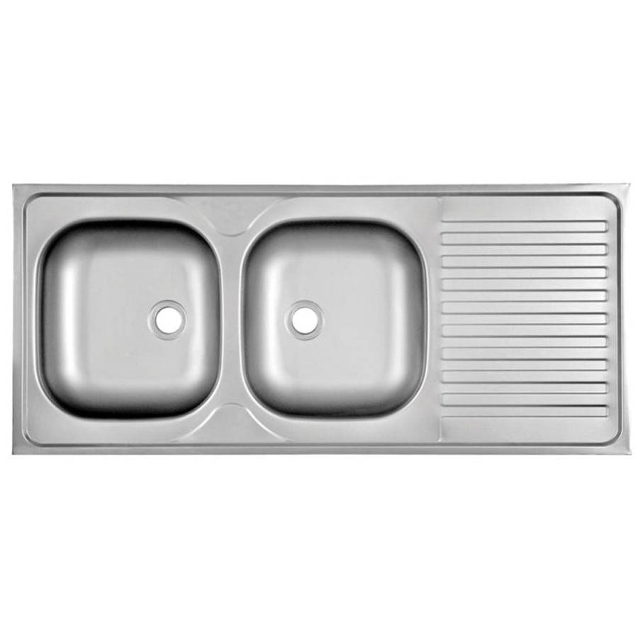 Stainless Steel Sit On Sink 50X120 (Double)