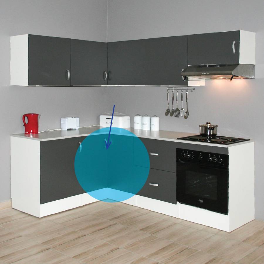 Denver Modul Corner Floor Unit 1000 Vermont Slate
