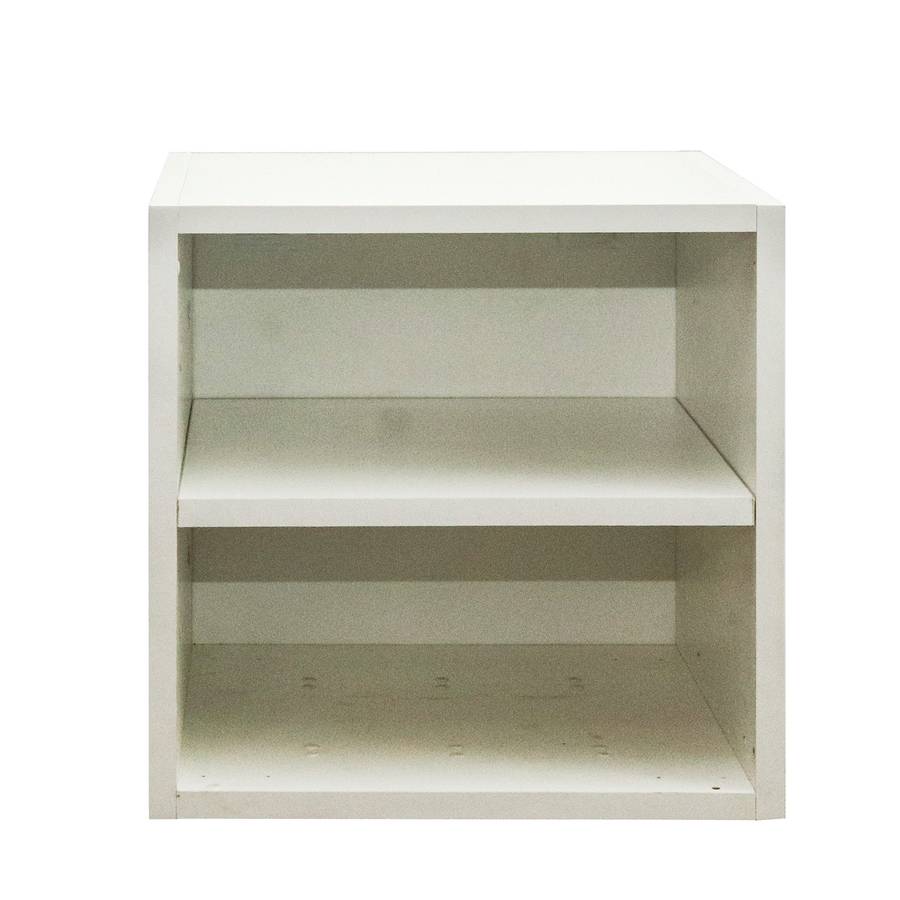 CUBEO Home Storage Cube - 1 Box With Shelf | White