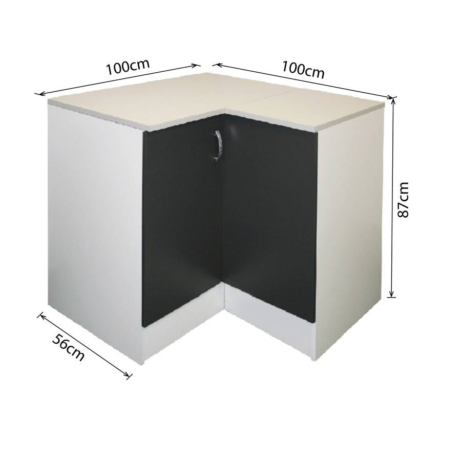 Denver Modul Corner Floor Unit 1000 Vermont Slate