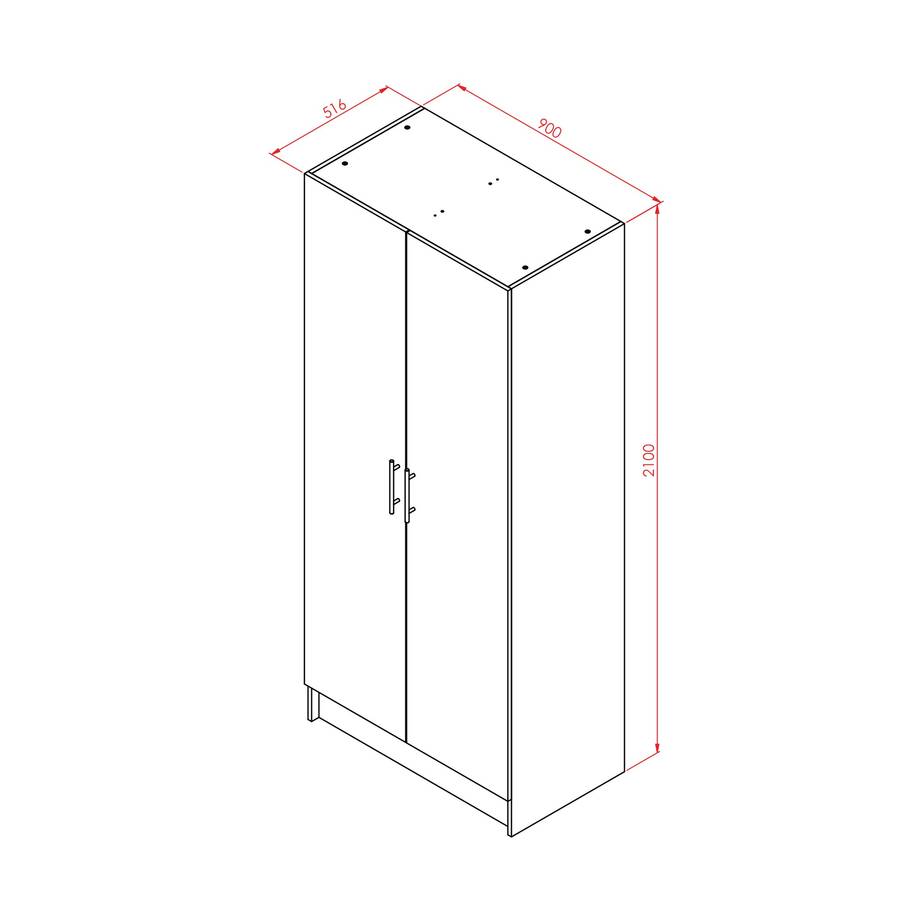 Denver Furniture | Wardrobe Cupboard | BIC Built in Cupboard | White