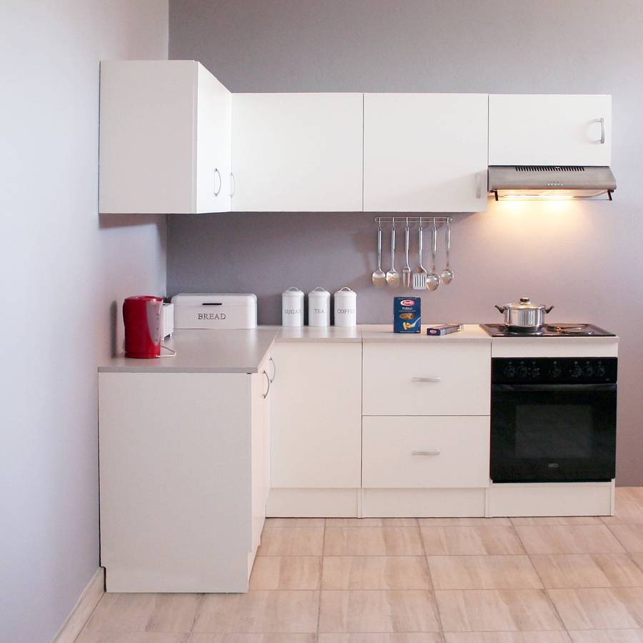 Denver Modul Corner Wall Unit 1000 White