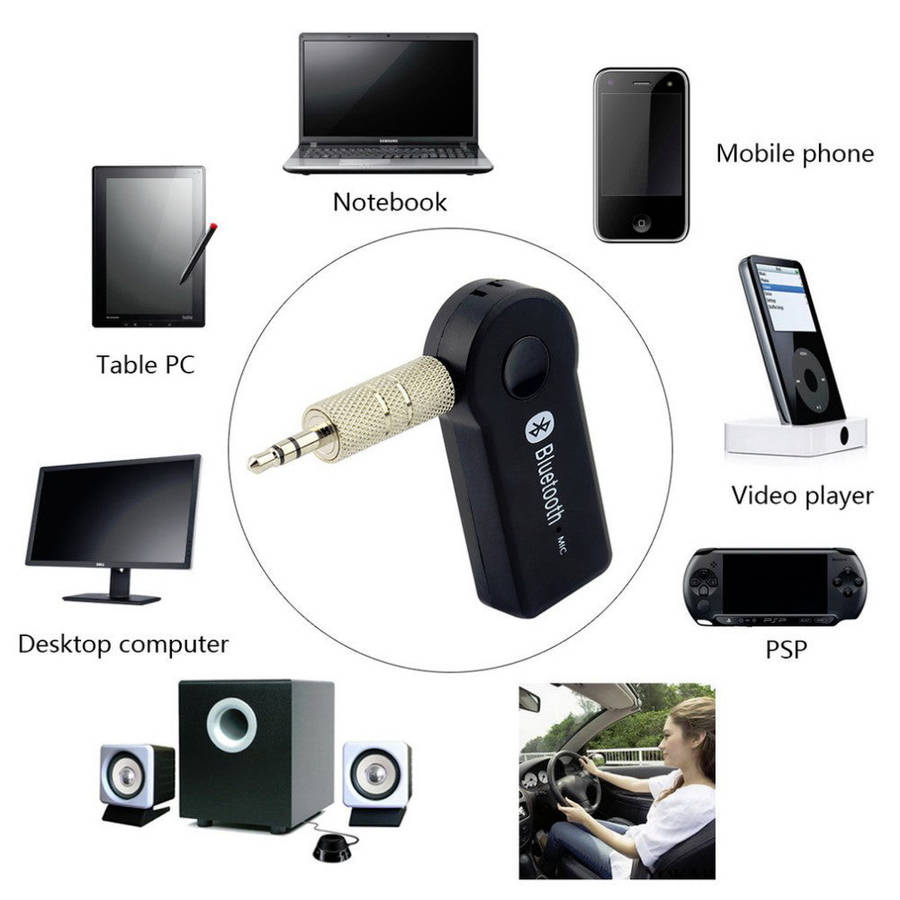 LV-B01 3.5mm Wireless Bluetooth Receiver Bluetooth Audio Music Adapter Bluetooth3.1 Bluetooth Ada...
