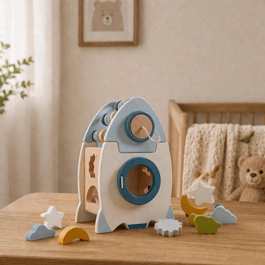 5 in 1 Wooden Rocket Magic Box