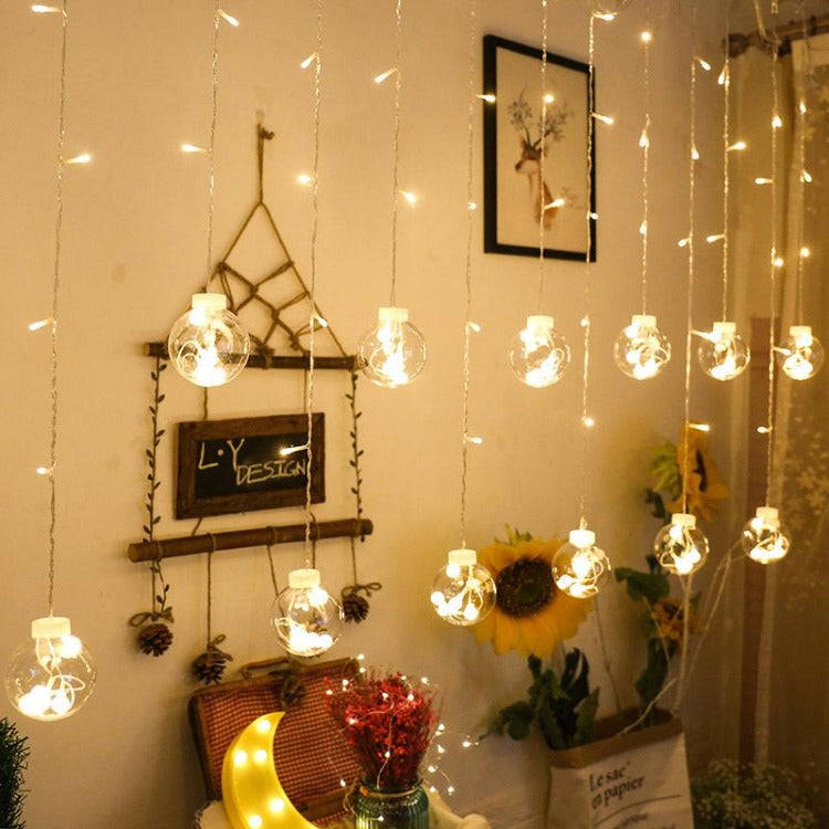 LED String Lights 2.5m Wishing Ball Curtain