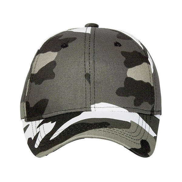 Camo Cap 6 Panel - Black