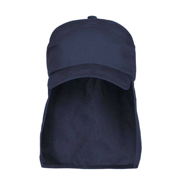 Kids Fisherman Back Flap Cap - Navy