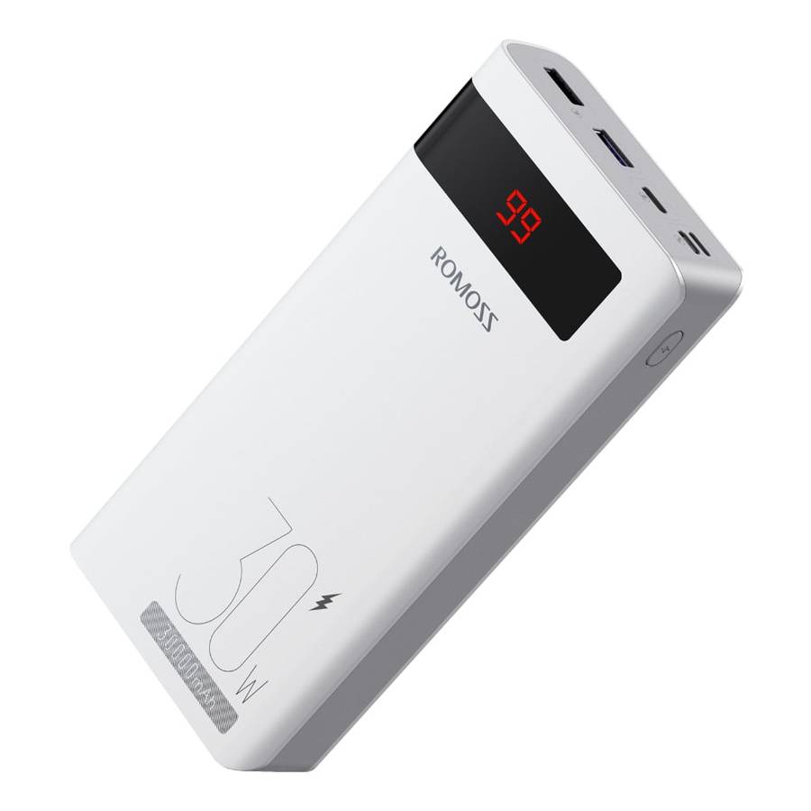 Romoss Sense 8PS Pro 30000mAh 30W Fast Charge Power Bank  White