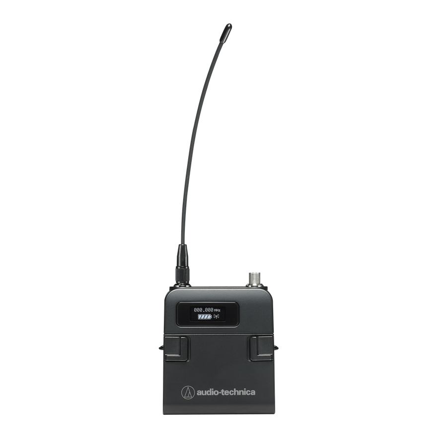 Audio-Technica ATW-T5201 5000 Series body-pack transmitter with cH-style screw-down 4-pin connector