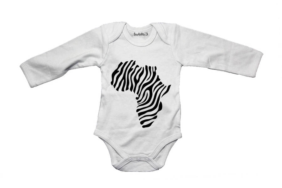 Africa - Zebra Print - Baby Grow