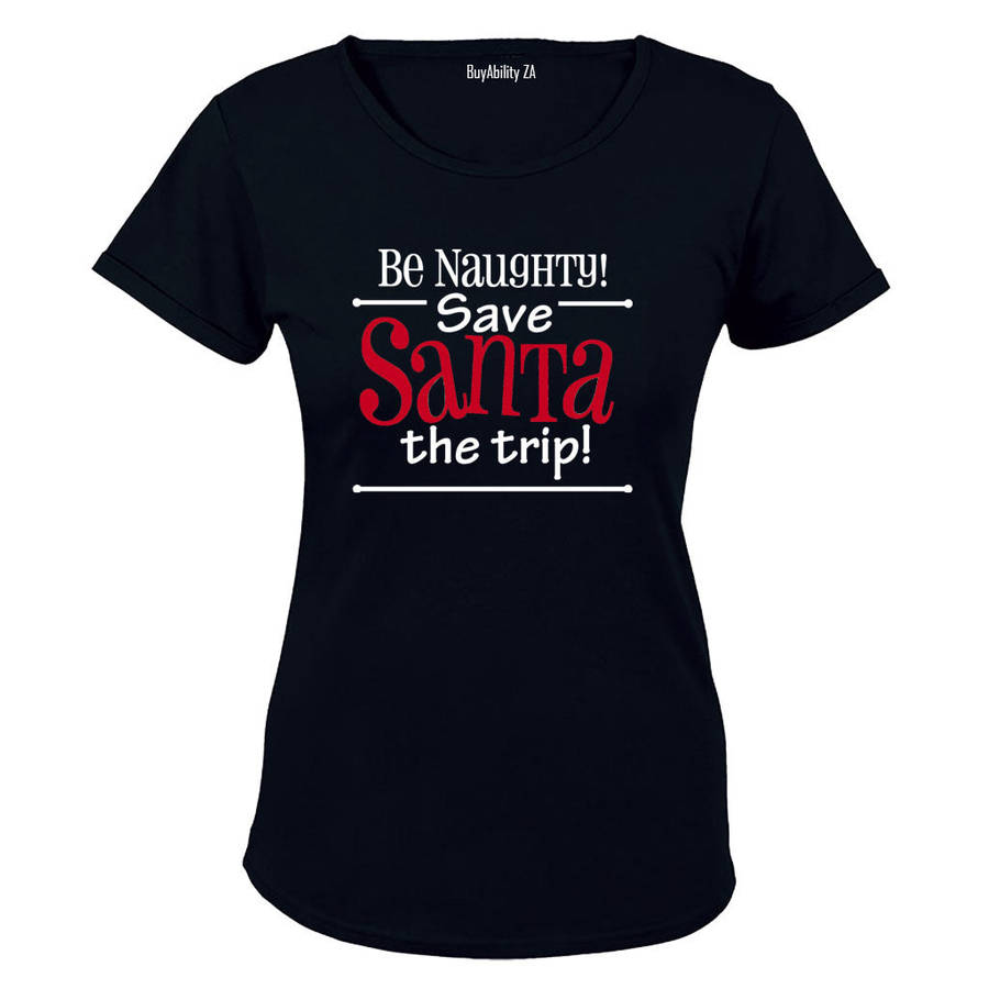 Be Naughty - Christmas - Ladies - T-Shirt