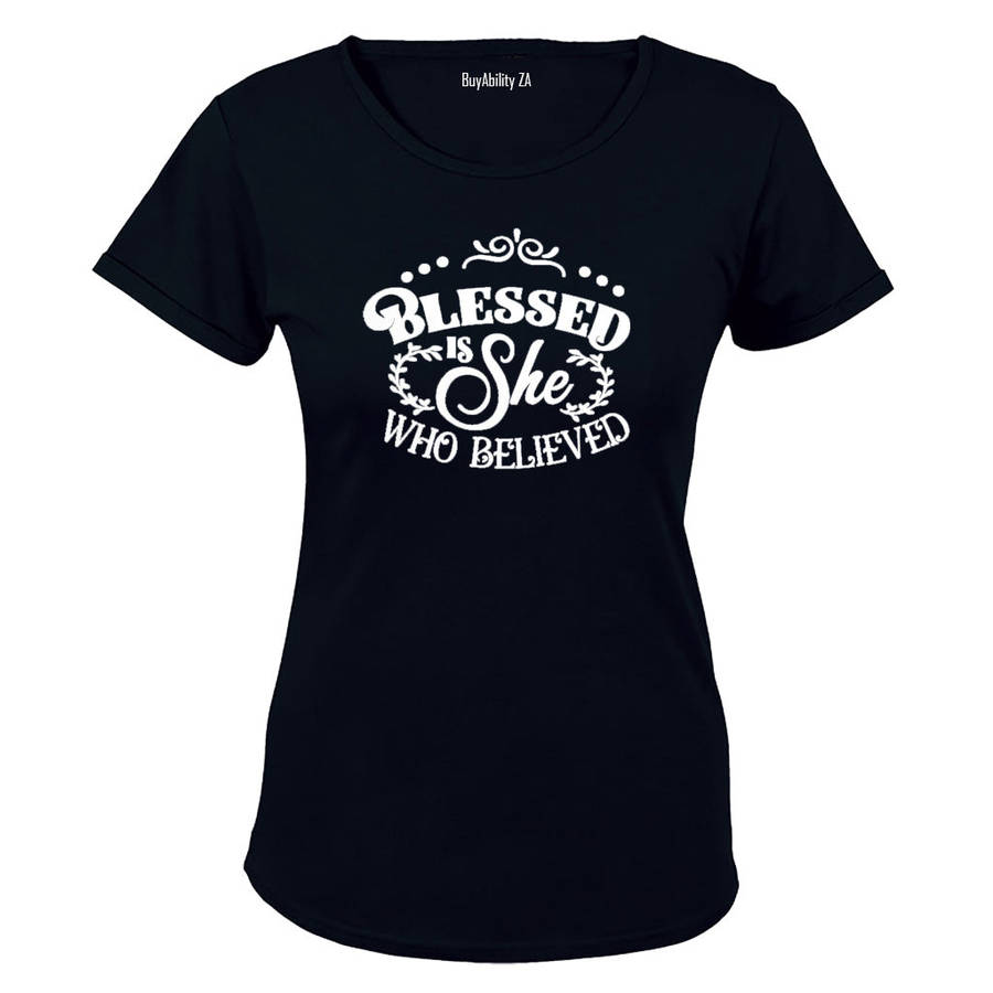 Blessed is She who Believed - Ladies - T-Shirt