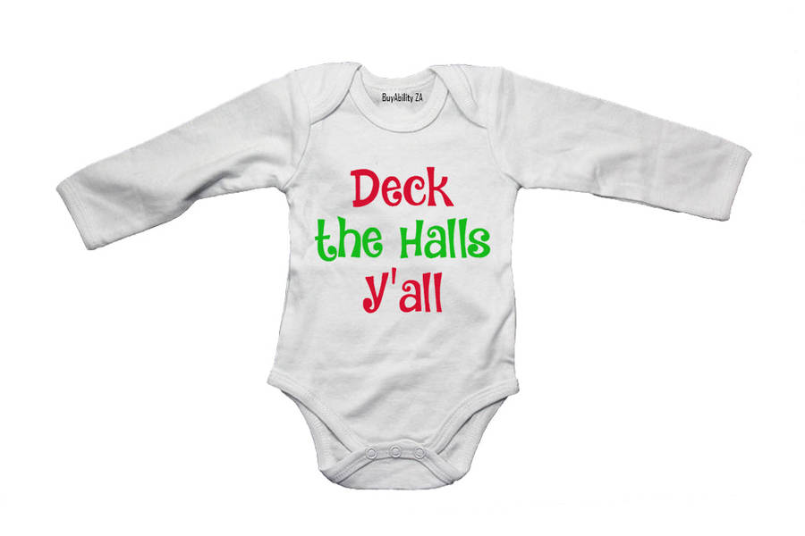 Deck the Halls Y'all! - Baby Grow