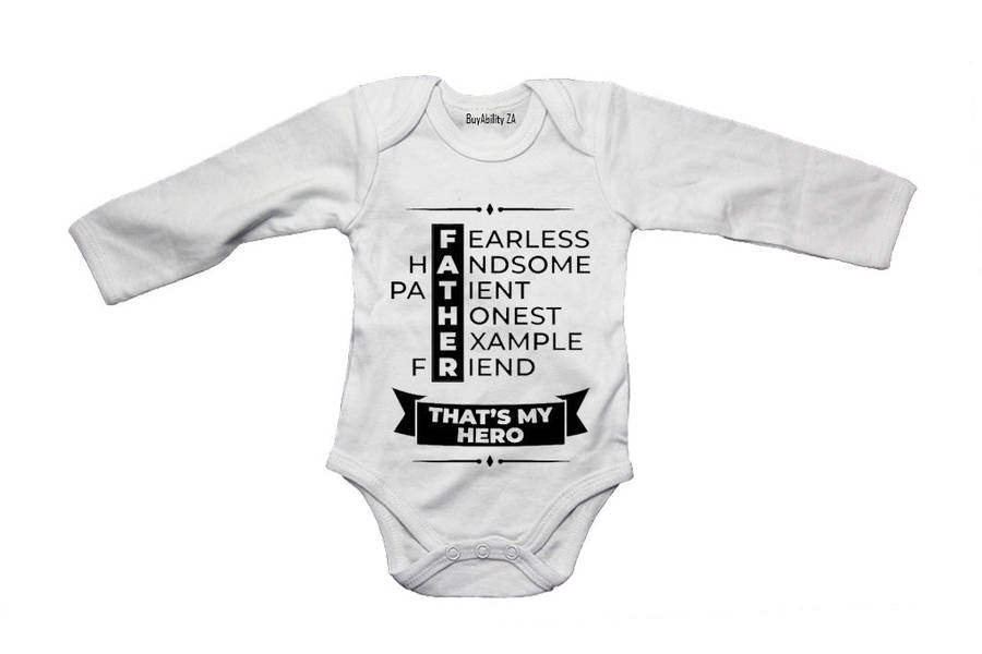Father - That's My Hero - Baby Grow