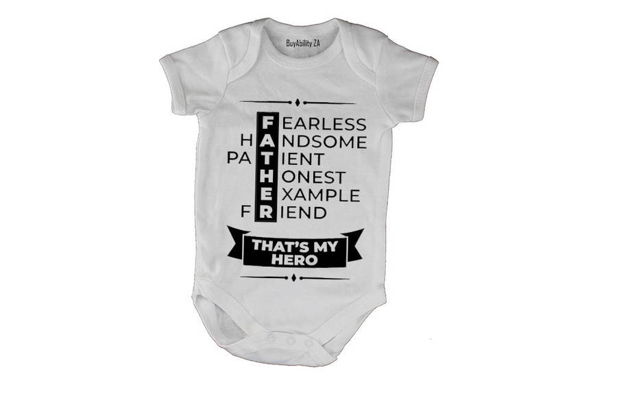 Father - That's My Hero - Baby Grow
