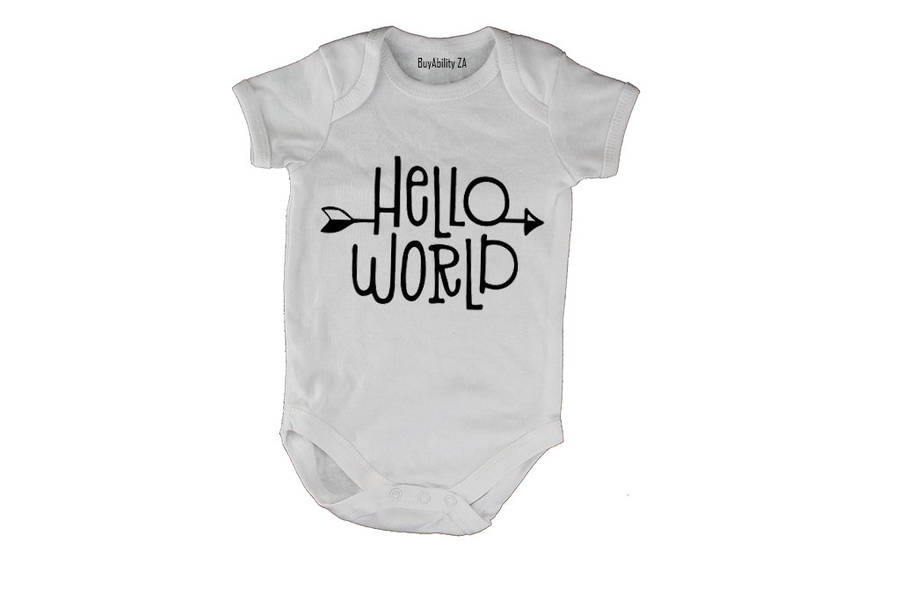 Hello World! - Baby Grow