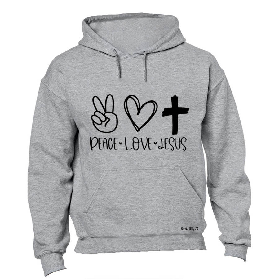 Peace. Love. Jesus - Hoodie