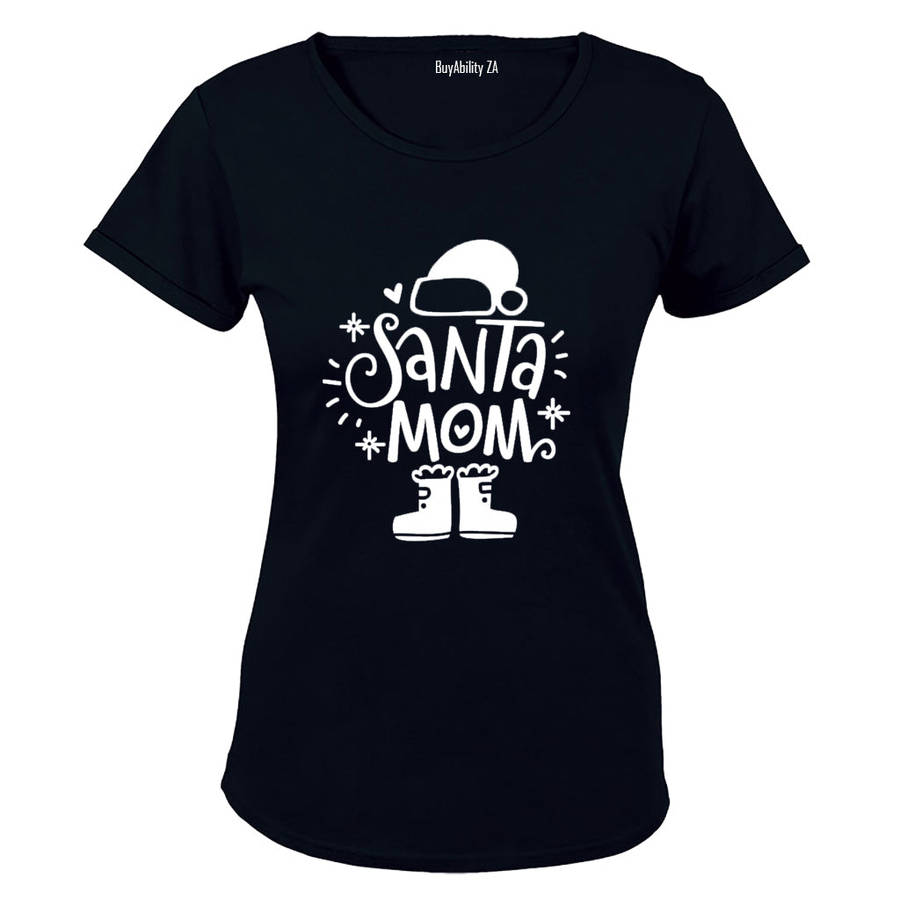 Santa Mom - Christmas - Ladies - T-Shirt