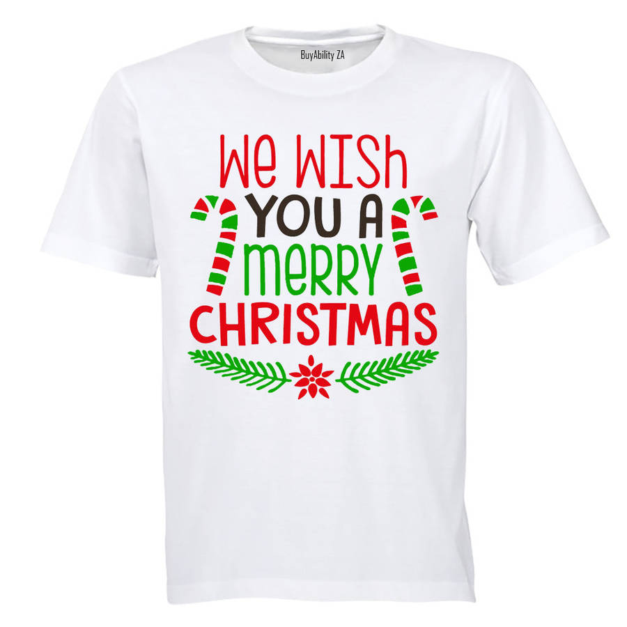 We Wish You a Merry Christmas - Colourful - Kids T-Shirt