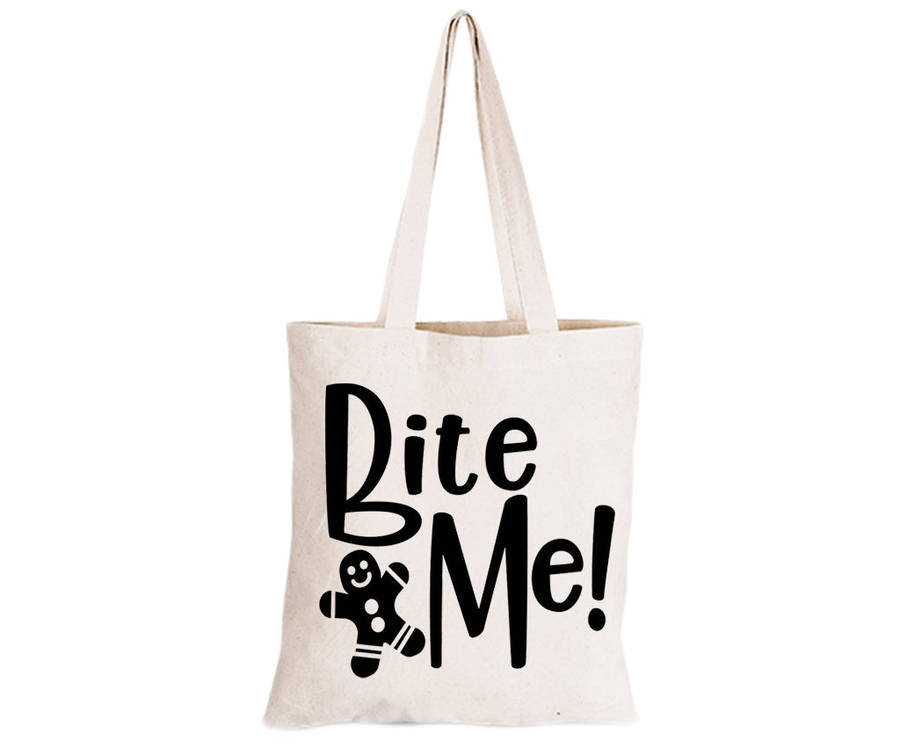 Bite Me - Cookie - Eco-Cotton Natural Fibre Bag