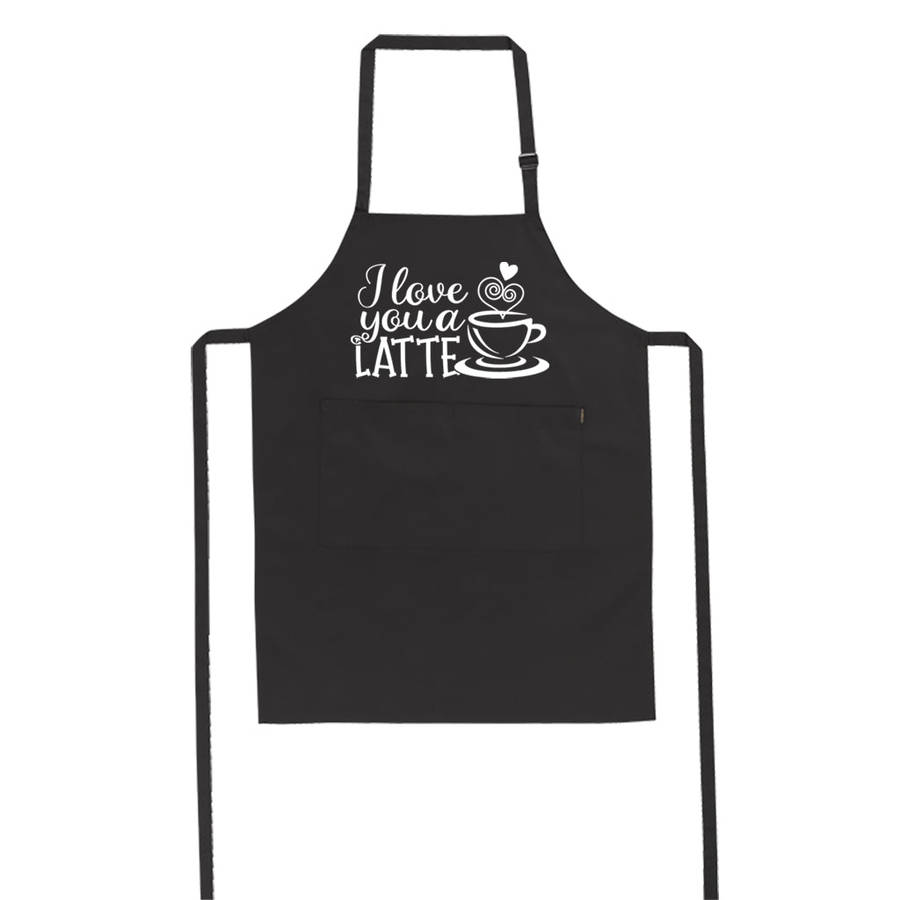 Love You A Latte - Valentine - Apron