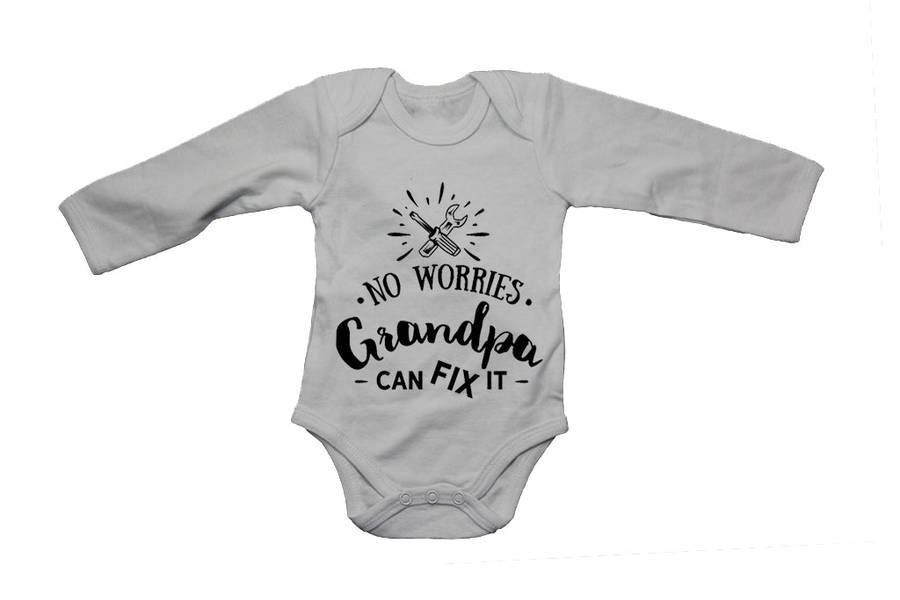 No Worries, Grandpa Can Fix It - Baby Grow